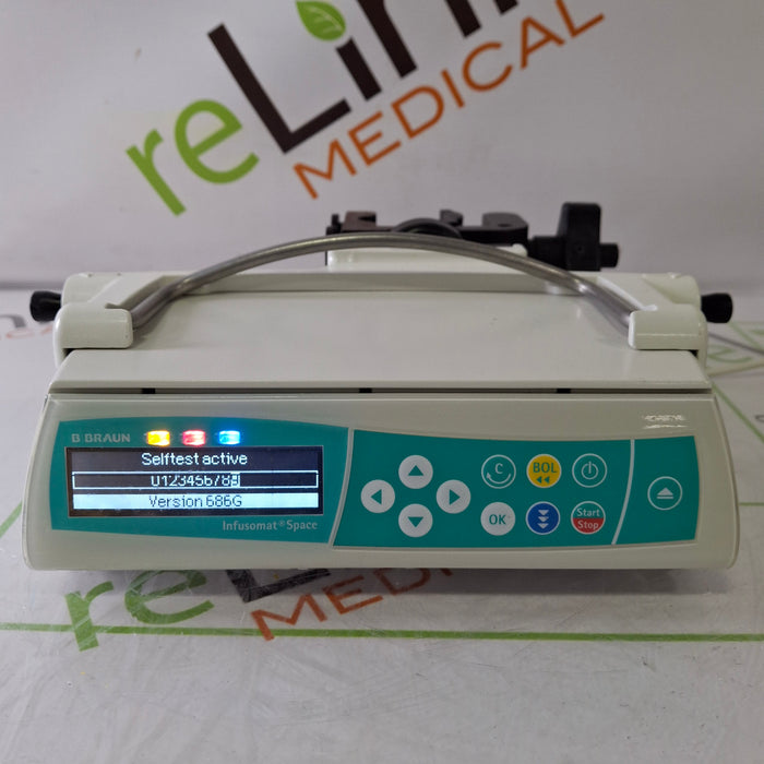 B. Braun Infusomat Space w/Pole Clamp Infusion Pump