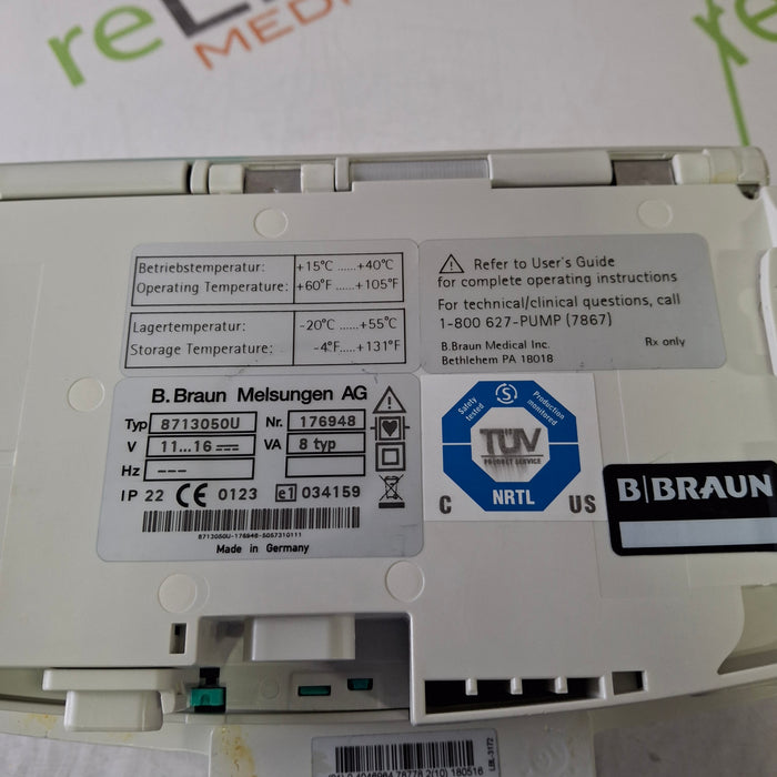 B. Braun Infusomat Space w/Pole Clamp Infusion Pump