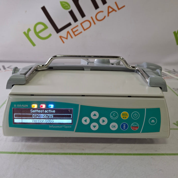 B. Braun Infusomat Space w/Pole Clamp Infusion Pump