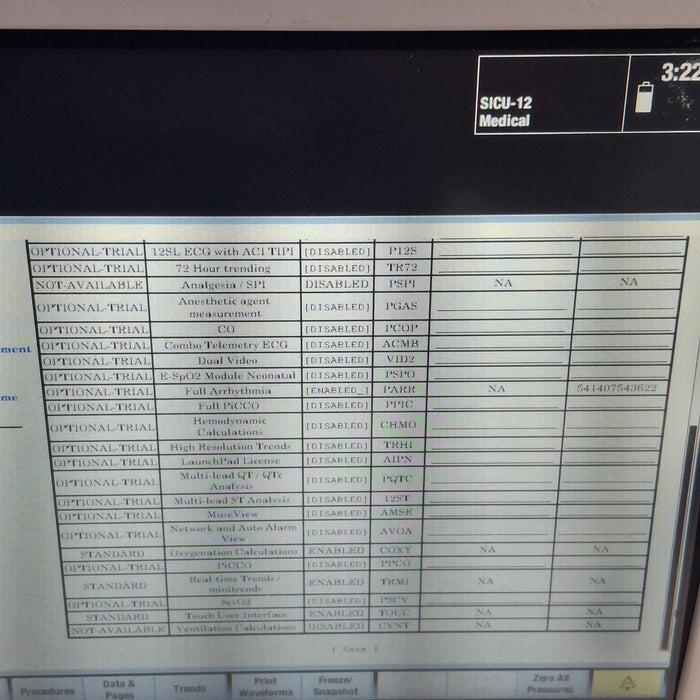 GE Healthcare Carescape B450 Critical Care Patient Monitor