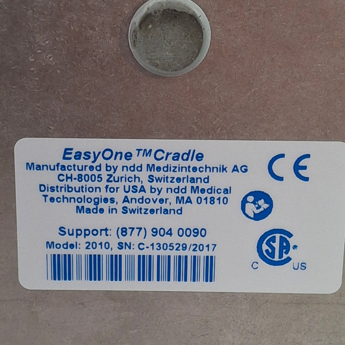 NDD Medical Technologies Inc EasyOne Plus 2001 Diagnostic Spirometry System