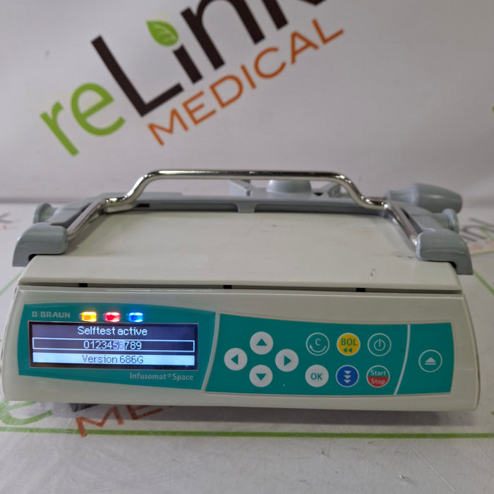 B. Braun Infusomat Space w/Pole Clamp Infusion Pump