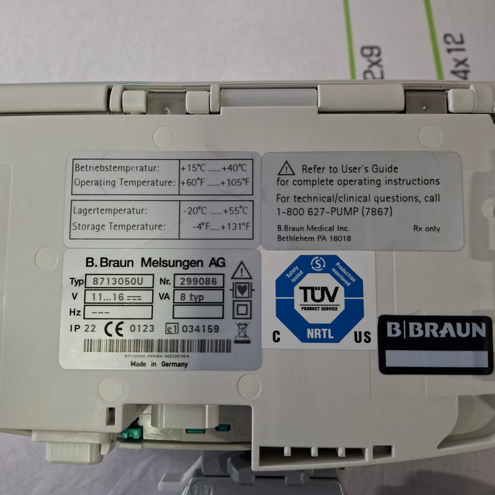 B. Braun Infusomat Space w/Pole Clamp Infusion Pump