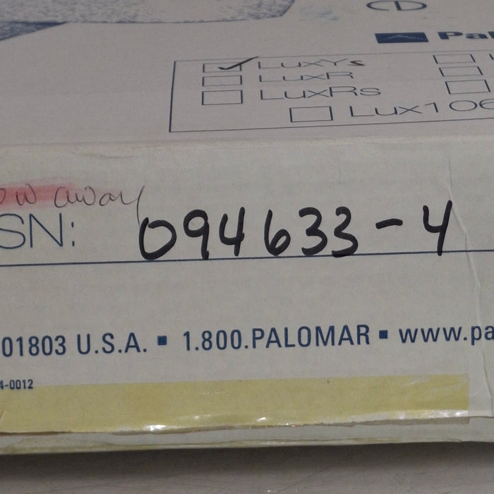 Palomar Medical Technologies, Inc. LuxRs 500 Handpiece Laser Accessory
