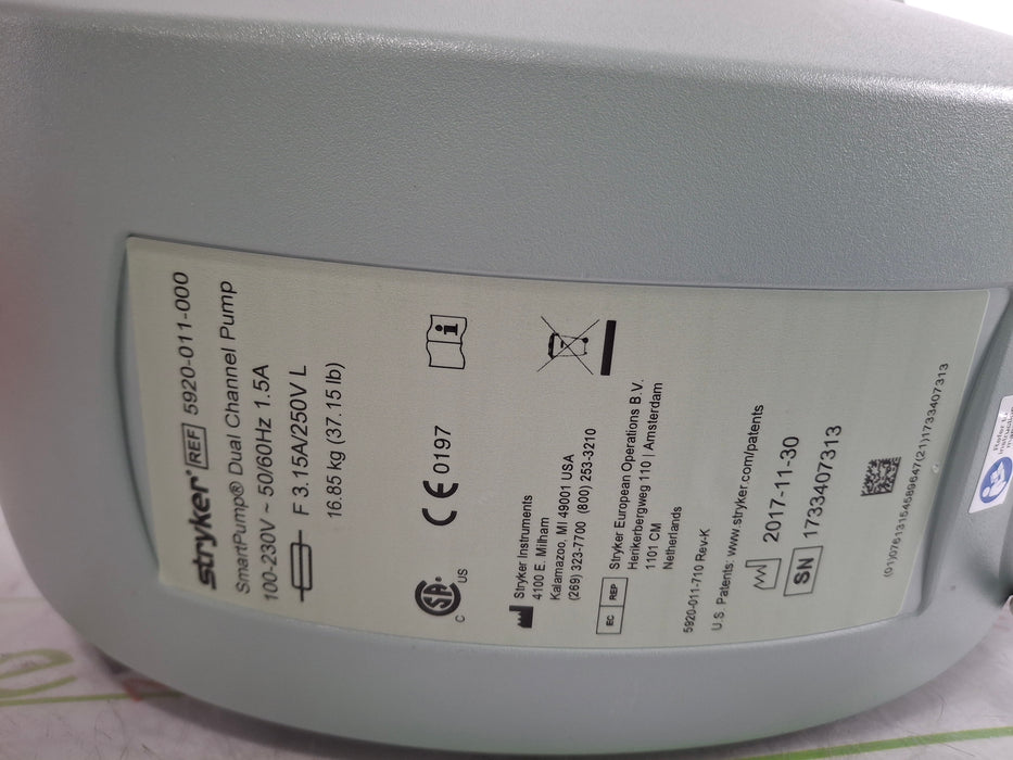 Stryker SmartPump Dual Channel Tourniquet
