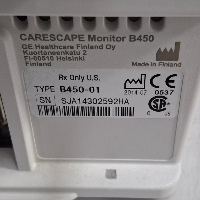 GE Healthcare GE Healthcare Carescape B450 Critical Care Patient Monitor Patient Monitors reLink Online