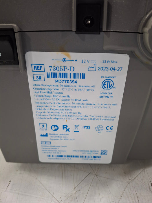 DeVilbiss Healthcare 7305P-D Portable Aspirator Medical
