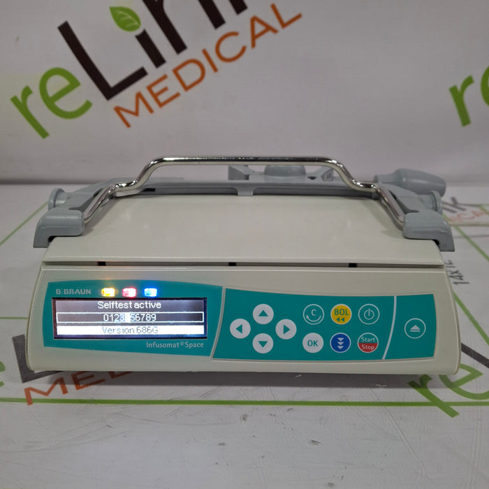 B. Braun Infusomat Space w/Pole Clamp Infusion Pump