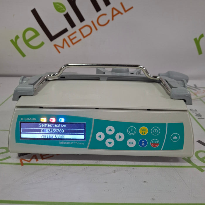B. Braun Infusomat Space w/Pole Clamp Infusion Pump