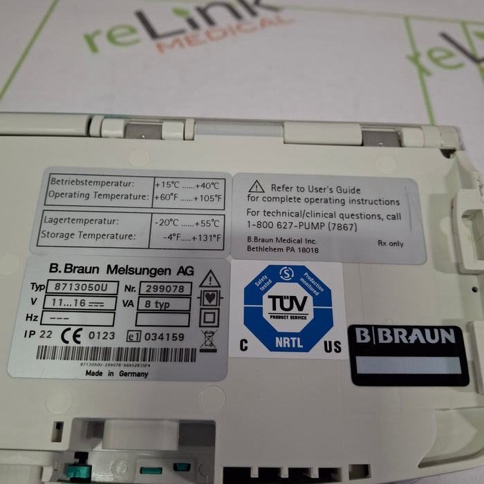 B. Braun Infusomat Space w/Pole Clamp Infusion Pump