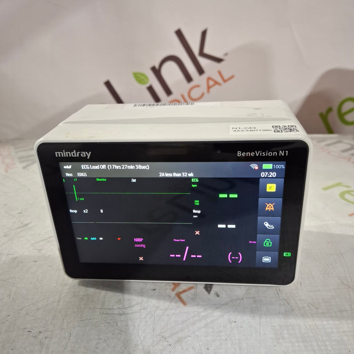Mindray Benevision N1 Nellcor Transport Monitor