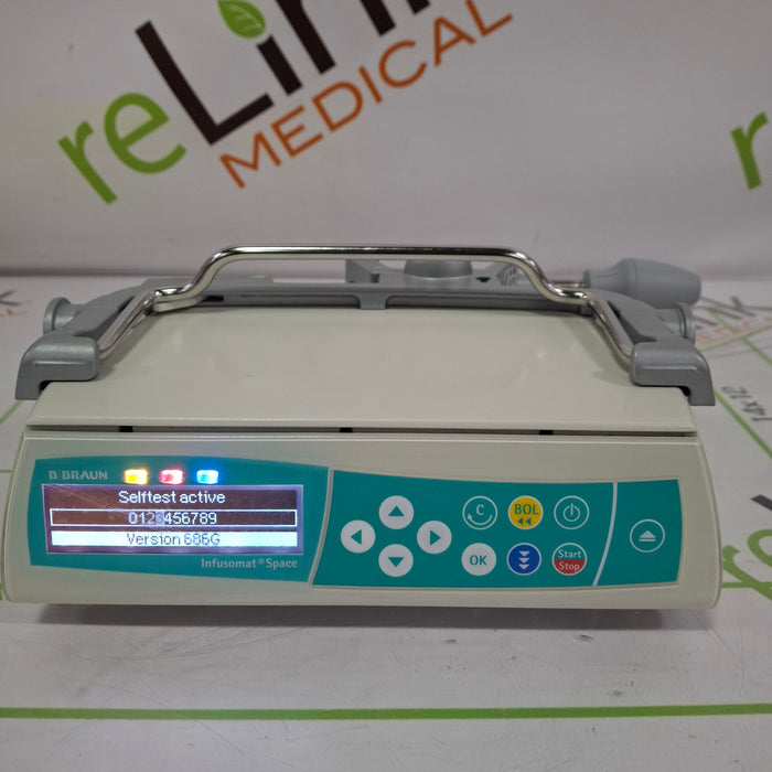 B. Braun Infusomat Space w/Pole Clamp Infusion Pump
