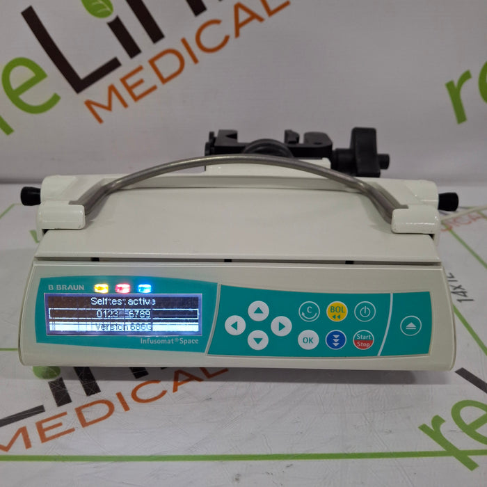 B. Braun Infusomat Space w/Pole Clamp Infusion Pump