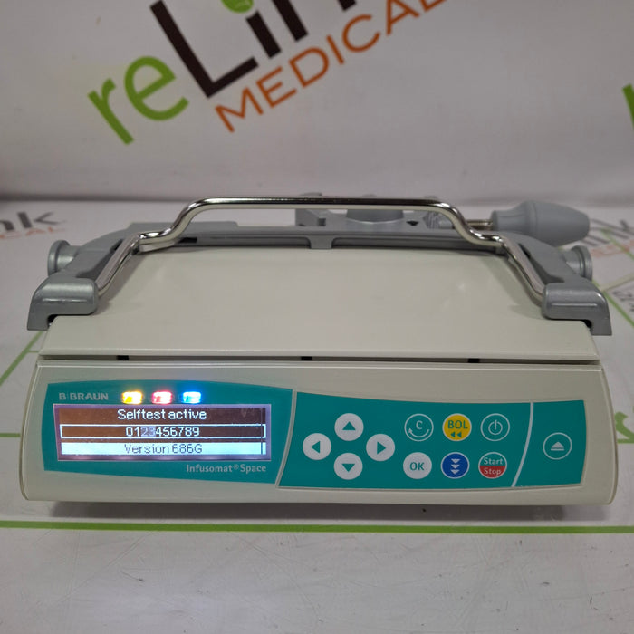 B. Braun Infusomat Space w/Pole Clamp Infusion Pump