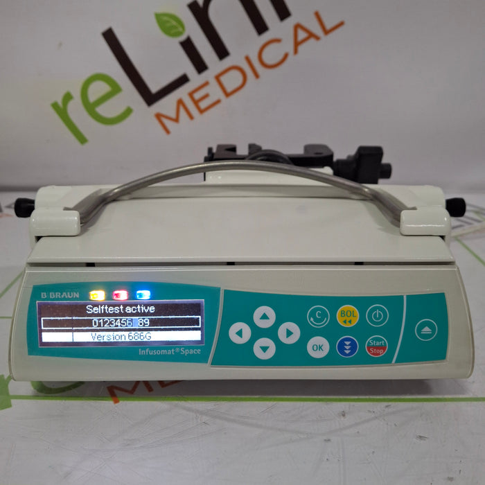 B. Braun Infusomat Space w/Pole Clamp Infusion Pump