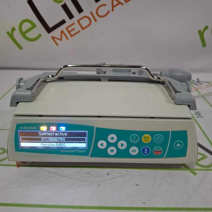 B. Braun Infusomat Space w/Pole Clamp Infusion Pump