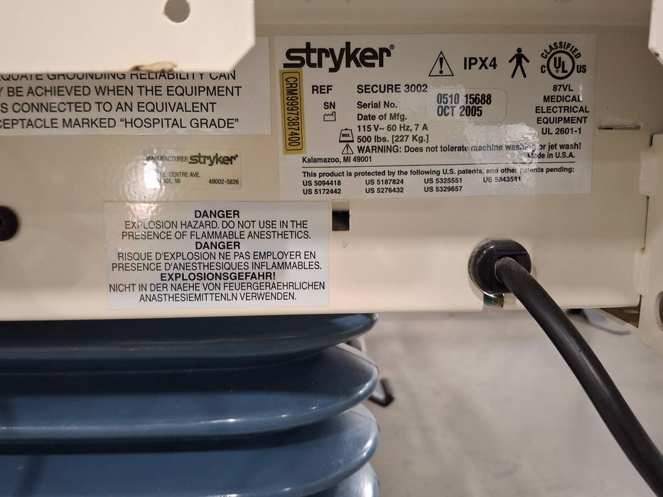Stryker Secure II 3002 Hospital Bed