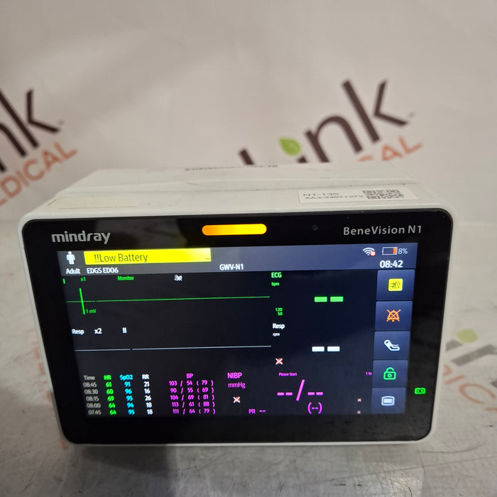 Mindray Benevision N1 Nellcor Transport Monitor