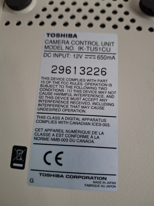 Toshiba Camera Control Unit IK-TU51CU