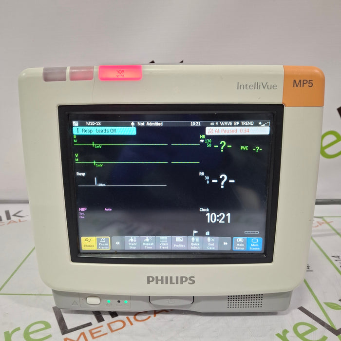 Philips Intellivue MP5 - ECG, Fast SpO2, NIBP, Press, Temp Patient Monitor