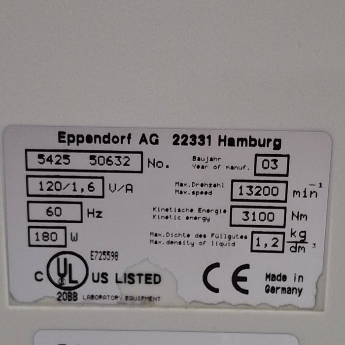 Eppendorf 5415D Centrifuge