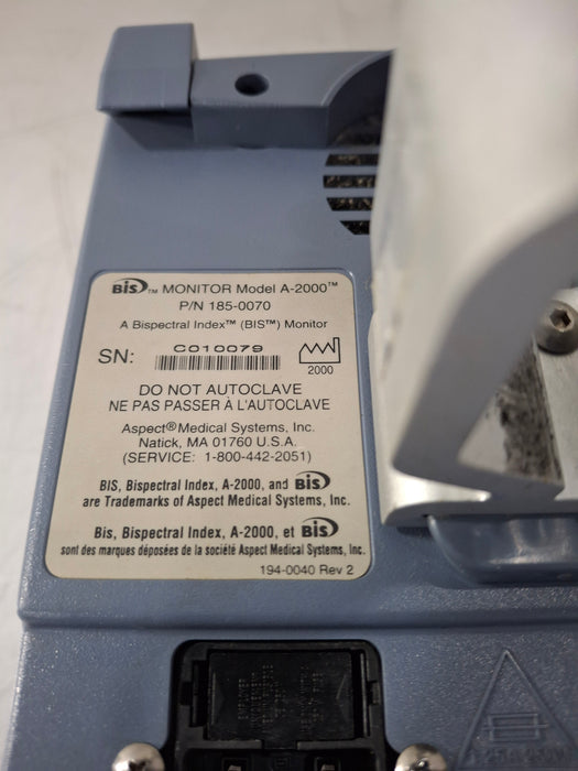 Aspect Medical Systems A-2000 Bispectral Index Monitor