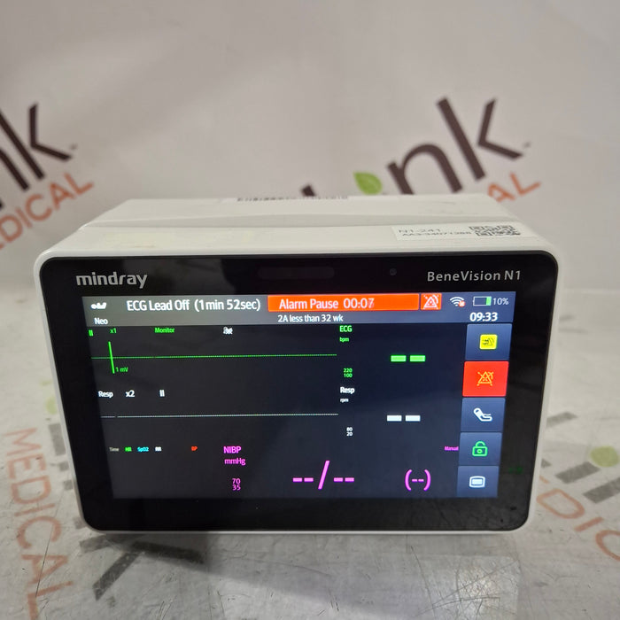 Mindray Benevision N1 Nellcor Transport Monitor