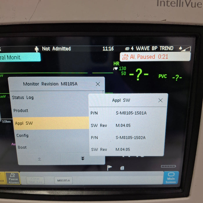 Philips Intellivue MP5 - ECG, Fast SpO2, NIBP Patient Monitor