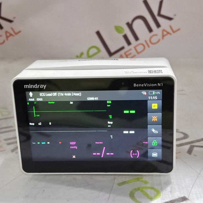 Mindray Benevision N1 Nellcor Transport Monitor