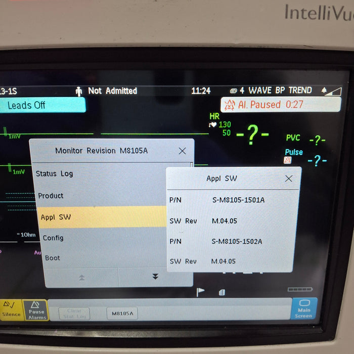 Philips Intellivue MP5 - ECG, Fast SpO2, NIBP Patient Monitor