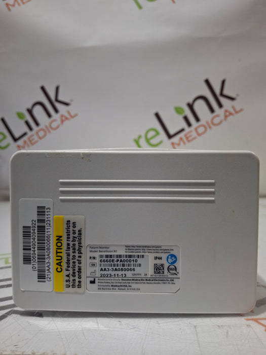 Mindray Benevision N1 Nellcor Transport Monitor