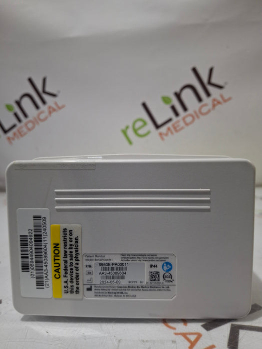 Mindray Benevision N1 Nellcor Transport Monitor