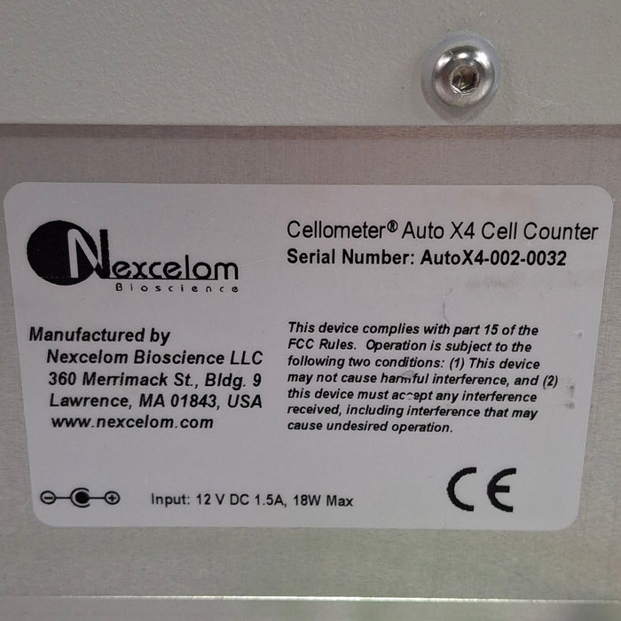Nexcelom Bioscience LLC Auto X4 Cell Counter