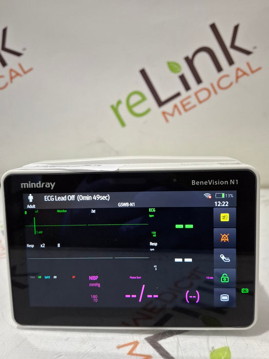 Mindray Benevision N1 Nellcor Transport Monitor