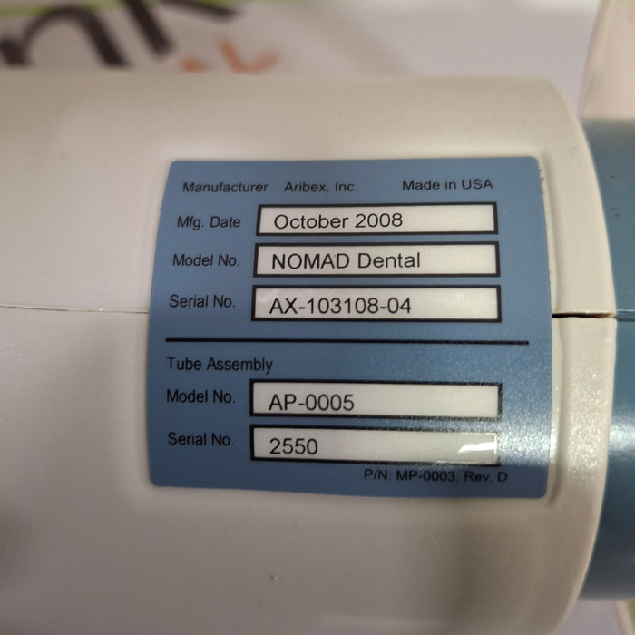 Aribex Nomad Dental Portable X ray
