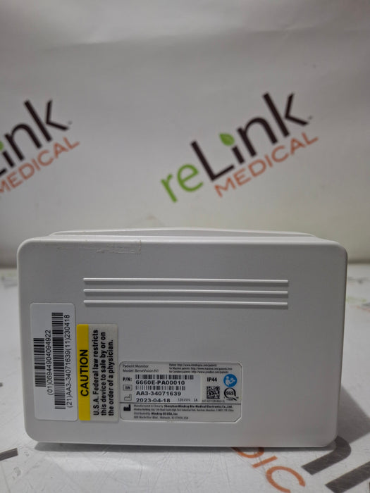 Mindray Benevision N1 Nellcor Transport Monitor