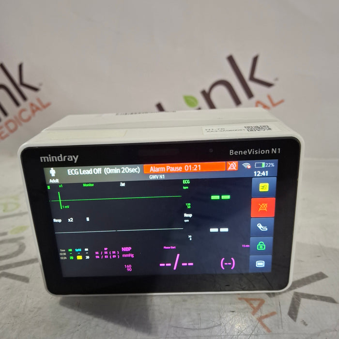 Mindray Benevision N1 Nellcor Transport Monitor