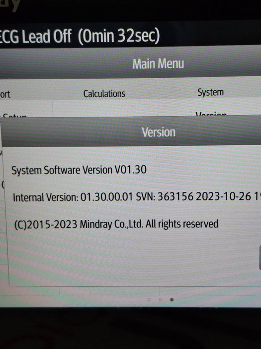 Mindray Benevision N1 Nellcor Transport Monitor