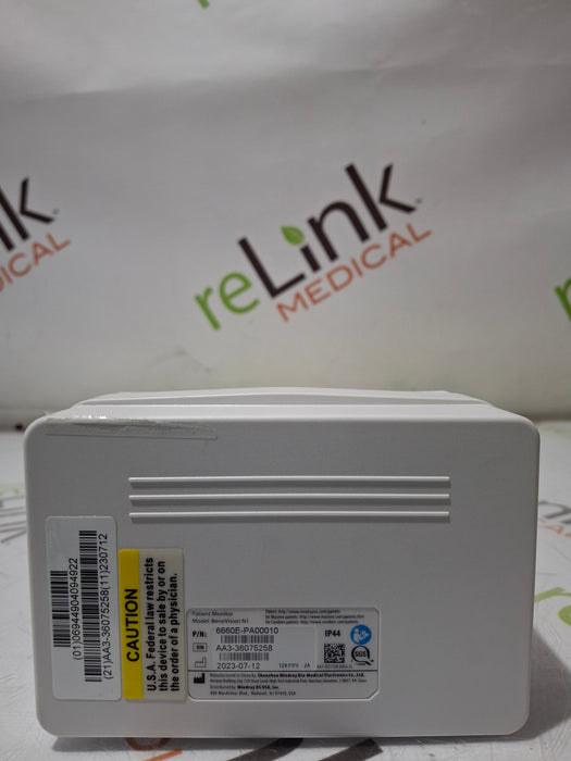 Mindray Benevision N1 Nellcor Transport Monitor
