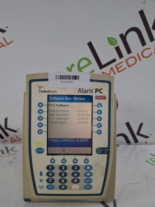 CareFusion Alaris 8015 Small Screen POC Infusion Pump