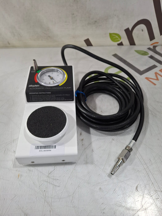 Stryker 206-500 Automatic High Vacuum Foot Pump