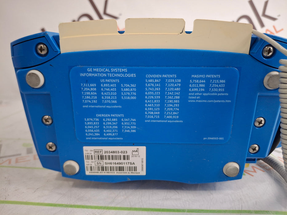GE Healthcare Dinamap V100 - NIBP, SpO2, Temp Vital Signs Monitor