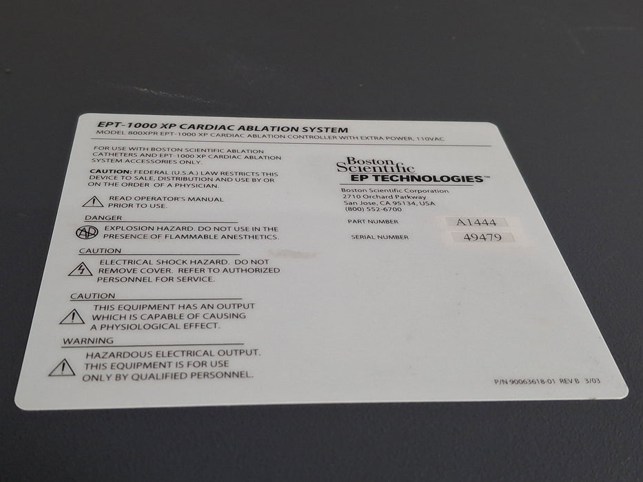 Boston Scientific Ept-1000 ECG
