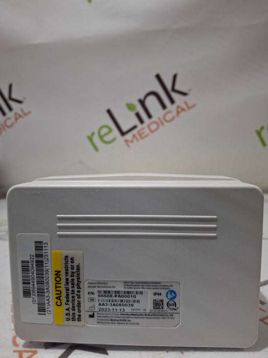Mindray Benevision N1 Nellcor Transport Monitor
