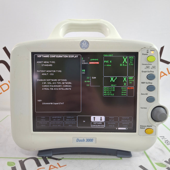 GE Healthcare Dash 3000 - GE/Nellcor SpO2 Patient Monitor
