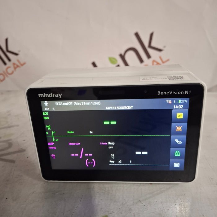 Mindray Benevision N1 Nellcor Transport Monitor