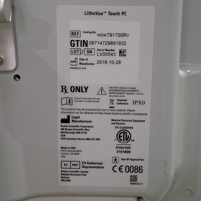 Boston Scientific Lithovue Touch PC Monitor