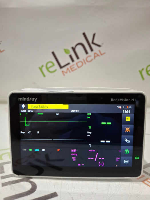 Mindray Benevision N1 Nellcor Transport Monitor