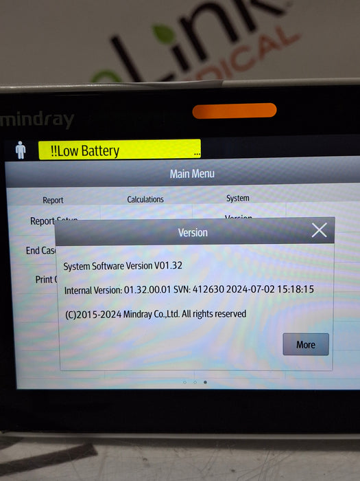 Mindray Benevision N1 Nellcor Transport Monitor