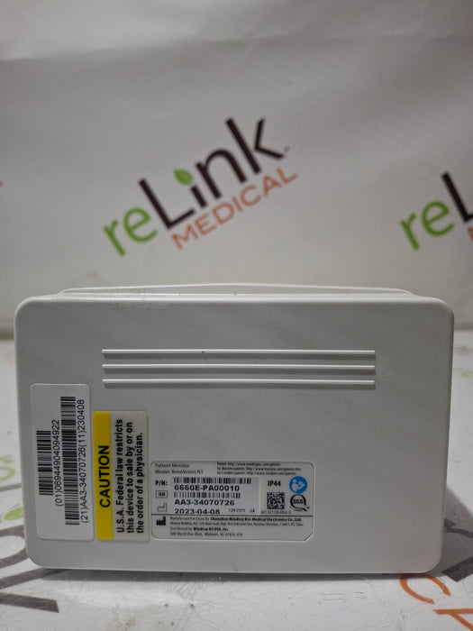 Mindray Benevision N1 Nellcor Transport Monitor